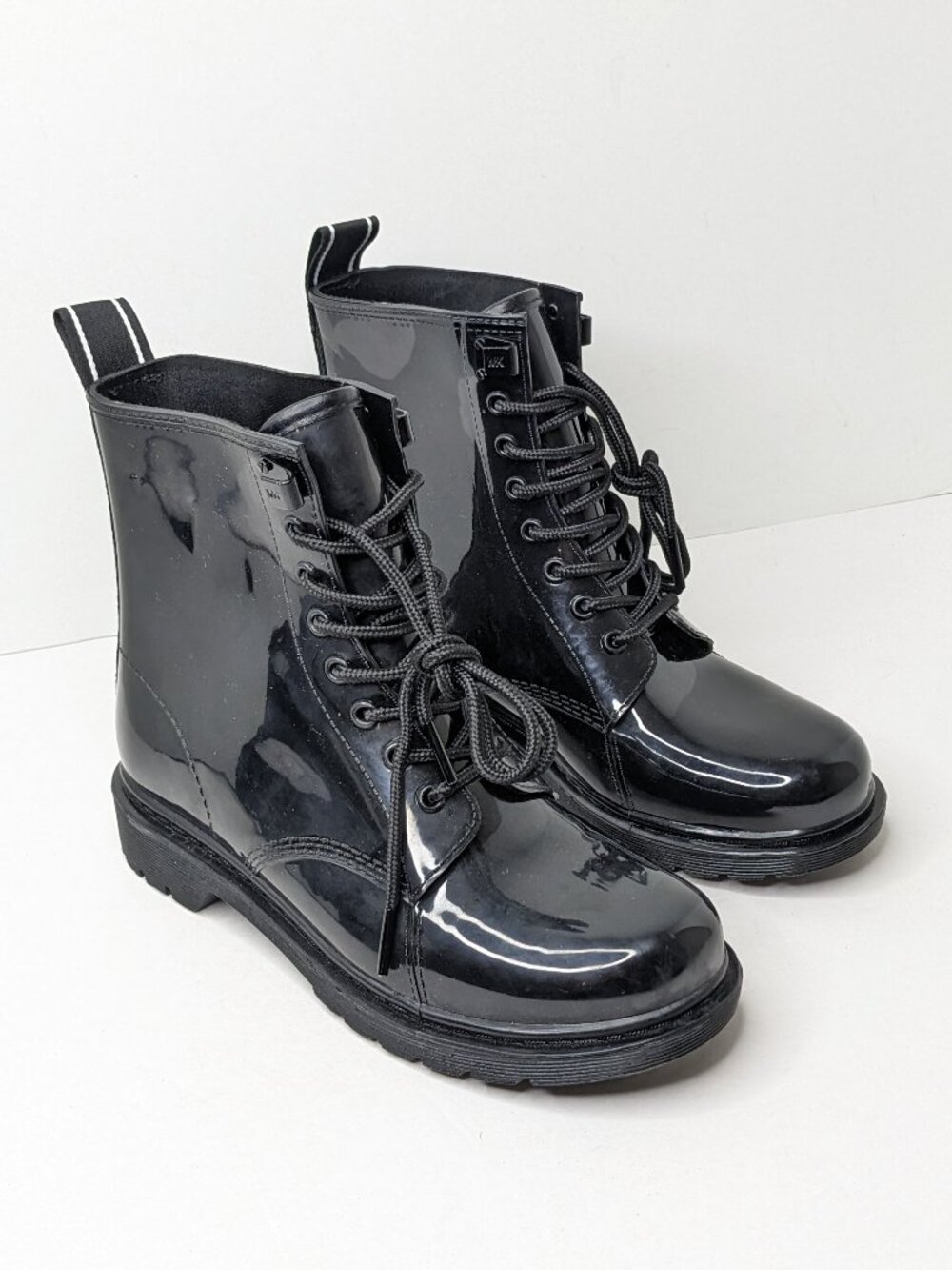 Michael Kors Tavie Logo Rain Boots Black Womens 7